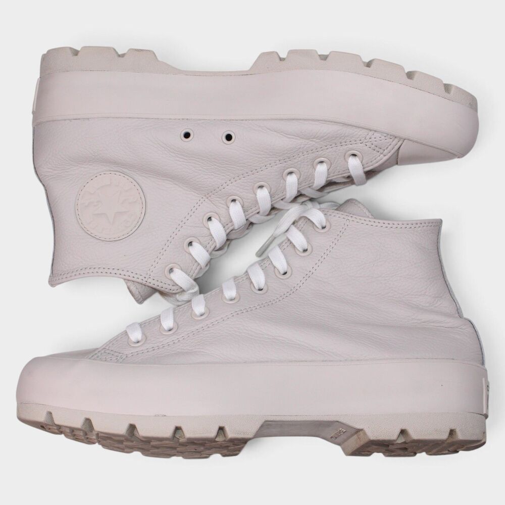 Converse Chuck Taylor Lugged 2.0 Women 11 Desert Sand Leather Platform - Picture 11 of 14